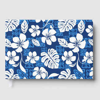 ALOHA FREITAG-MUSTER IN BLAU GÄSTEBUCH