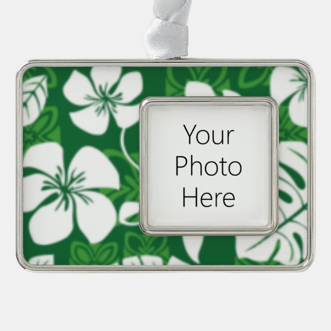 ALOHA FRIDAY (GRÜNE) Rahmen-Ornament SILBER (Vorderseite)