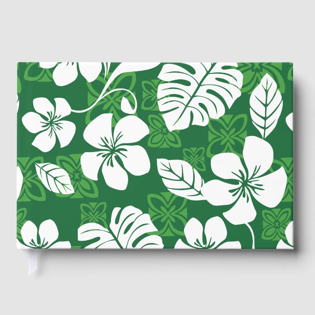ALOHA FRIDAY PATTERN IN GREEN GÄSTEBUCH (Vorderseite)