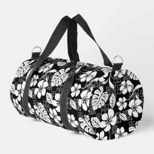 ALOHA FRIDAY PATTERN IN SCHWARZ DUFFLE BAG