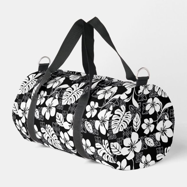 ALOHA FRIDAY PATTERN IN SCHWARZ DUFFLE BAG (Linke Seite)