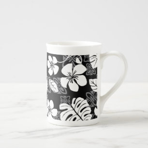ALOHA FRIDAY (SCHWARZ) FEINSTEINZEUG-TASSE PROZELLANTASSE