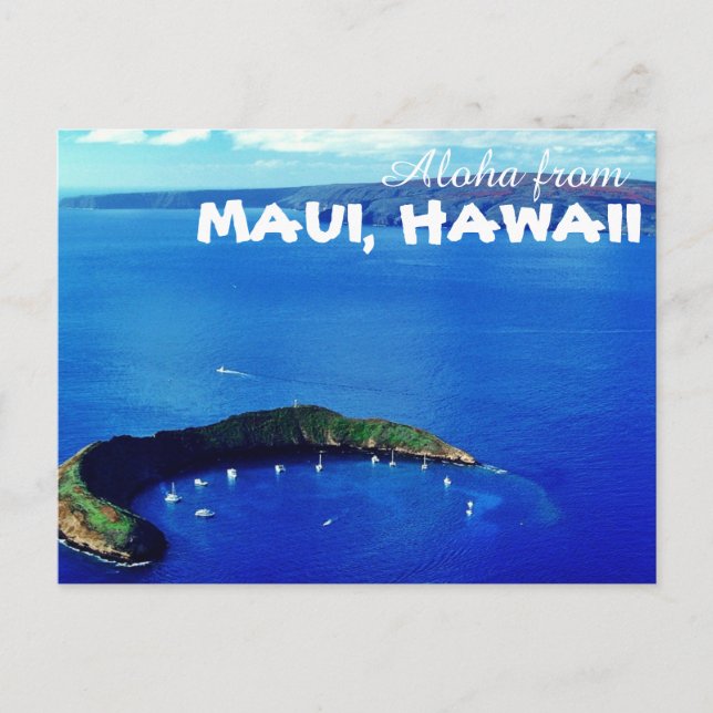 Aloha from Maui Hawaii Postkarte (Vorderseite)