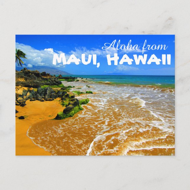 Aloha from Maui Hawaii Postkarte (Vorderseite)