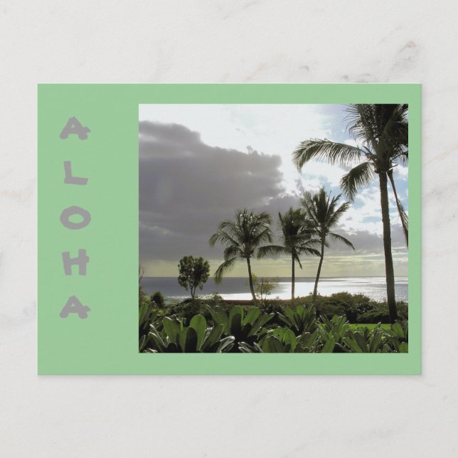"ALOHA from MAUI" POSTCARD Postkarte (Vorderseite)