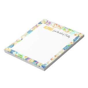 Aloha Gardens 5.5" x 6" Notepad - 40 Seiten Notizblock