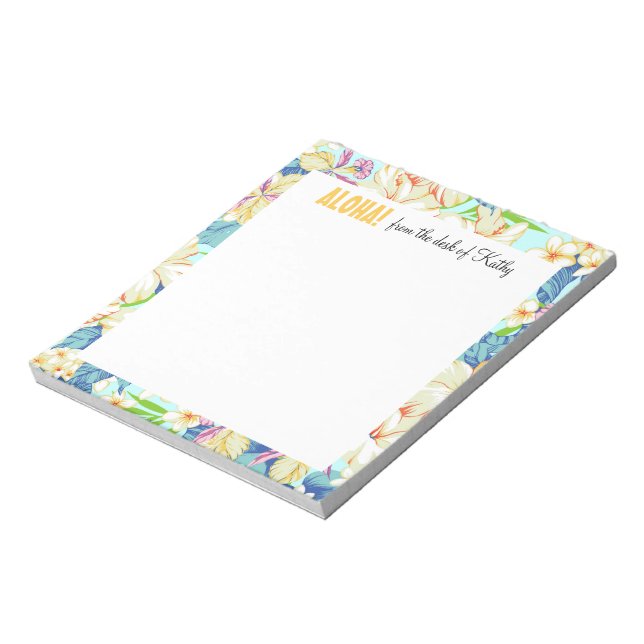 Aloha Gardens 5.5" x 6" Notepad - 40 Seiten Notizblock (Rotiert)