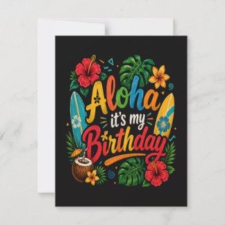 Aloha Geburtstag Hibiskus Hawaii Einladung