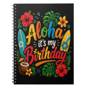 Aloha Geburtstag Hibiskus Hawaii Notizblock