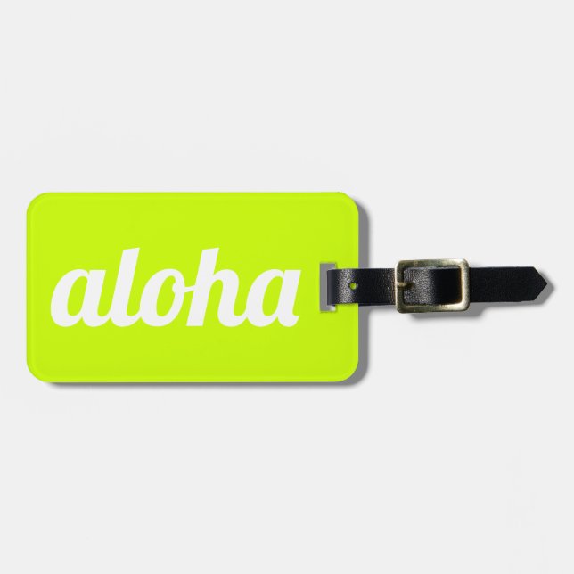 Aloha! Gepäckanhänger (Vorderseite horizontal)