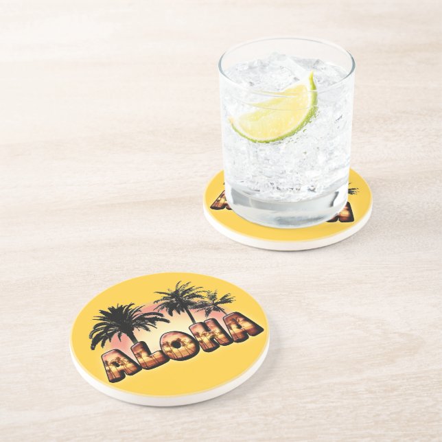 Aloha Getränkeuntersetzer (Seite)