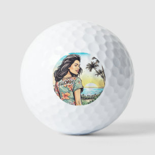 Aloha Girl Golfball