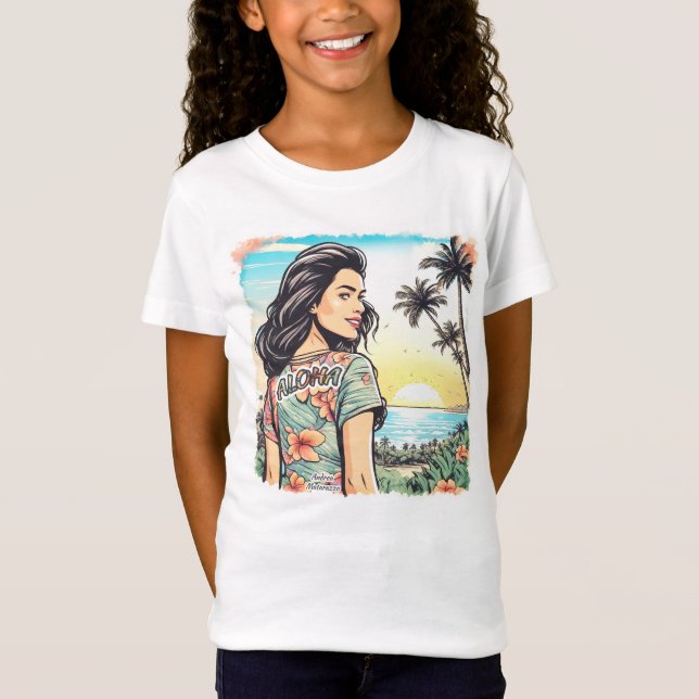 Aloha Girl T-Shirt (Vorderseite)