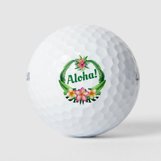Aloha! Golfplätze Golfball (Vorderseite)