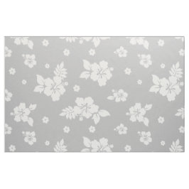 Aloha Gray Classic Hawaiian Seamless Pattern Stoff