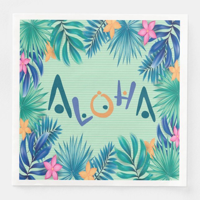 Aloha Greeting Paper Napkin Serviette (Vorderseite)
