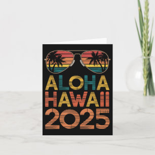 Aloha Hawaii 2025 perfekt für den Sommerausflug Be Karte
