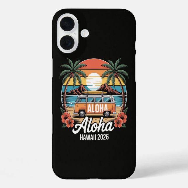 Aloha Hawaii 2026 Case-Mate iPhone Hülle (Rückseite)