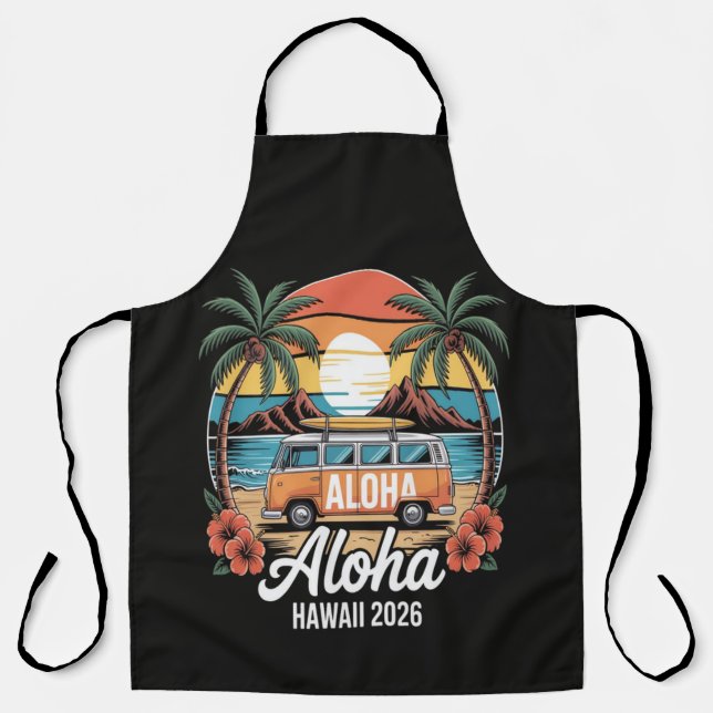 Aloha Hawaii 2026 Schürze (Vorderseite)