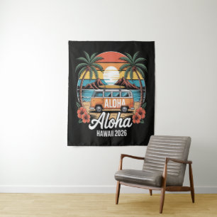 Aloha Hawaii 2026 Wandteppich