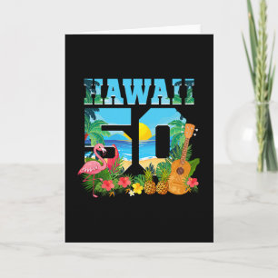 Aloha Hawaii 50. Geburtstag Hawaii Tropisch Hawaii Karte