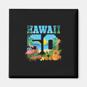 Aloha Hawaii 50. Geburtstag Hawaii Tropisch Hawaii Magnet