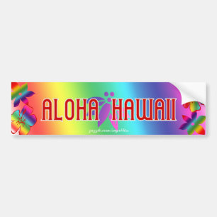 Aloha Hawaii Autoaufkleber