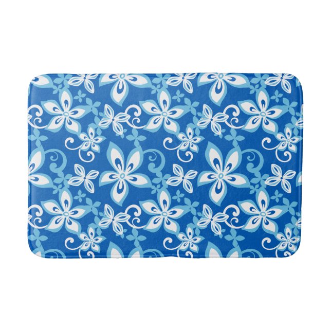 ALOHA HAWAII (BLUES) Bath Mat Badematte (Vorderseite)