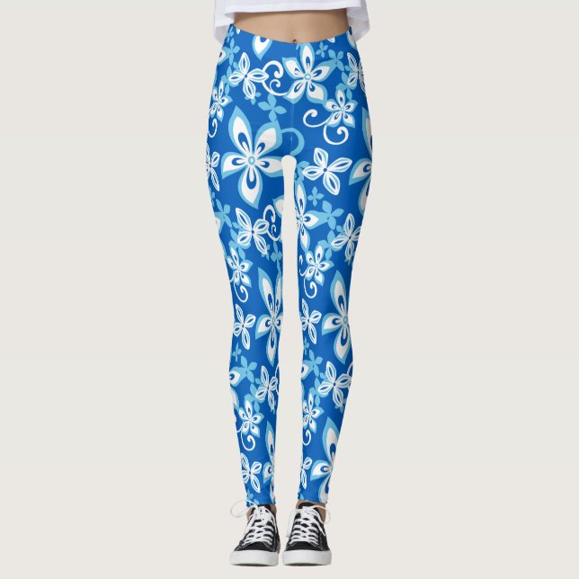 ALOHA HAWAII (BLUES) Leggings (Vorderseite)