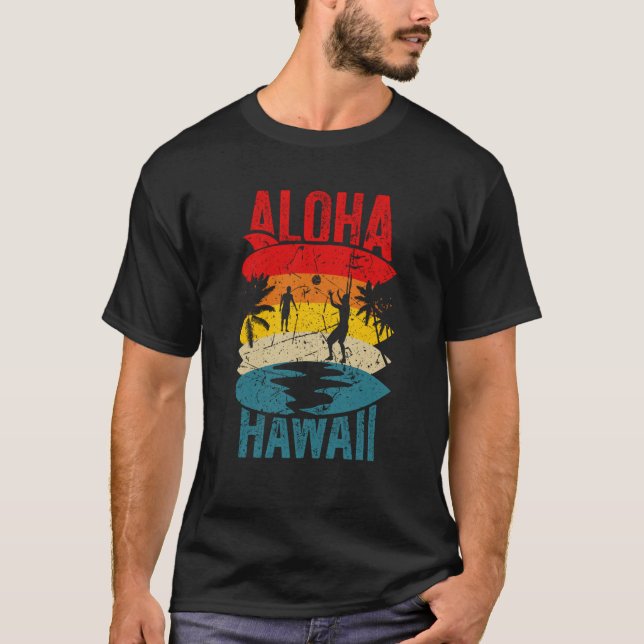Aloha Hawaii Family Trip 2023 Surfing Tourism Meme T-Shirt (Vorderseite)