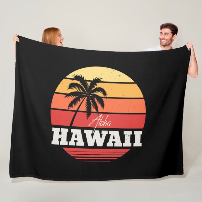 Aloha Hawaii Fleecedecke (Beispiel)