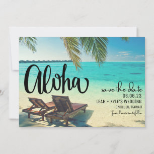 Aloha Hawaii Foto Beach Wedding Save The Date