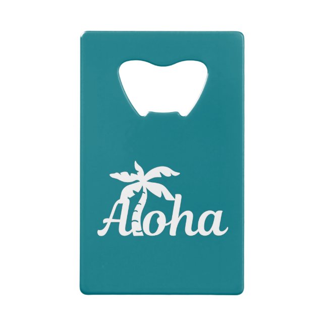 Aloha Hawaii Geldbeutel Flaschenöffner (Vorderseite)