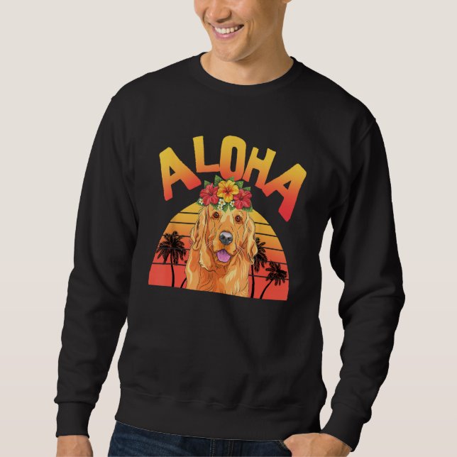 Aloha Hawaii  Golden  For Women Men Summer Sweatshirt (Vorderseite)