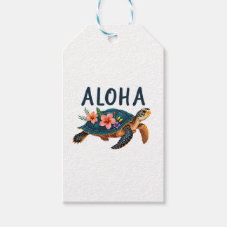 Aloha Hawaii Hawaii-Hemd Schildkröte Hibiskus Kind Geschenkanhänger