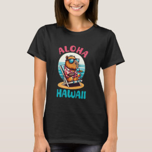 Aloha Hawaii Hawaiian Island Capybara Shirt Beach