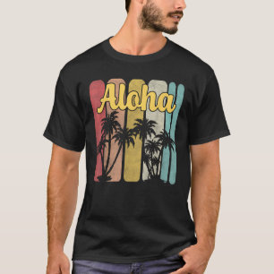 Aloha Hawaii Hawaiian Island Palm Tree Sommertrop T-Shirt