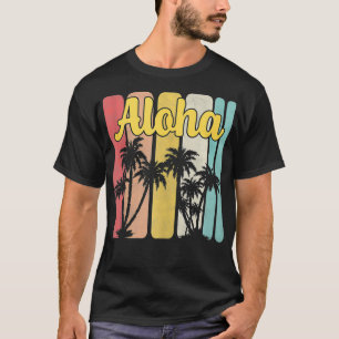 Aloha Hawaii Hawaiian Island Palm Tree Sommertrop T-Shirt