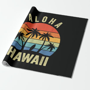 Aloha Hawaii Hawaiian Island Shirt Palm Beach Surf Geschenkpapier