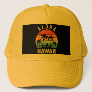 Aloha Hawaii Hawaiian Island Shirt Palm Beach Surf Truckerkappe