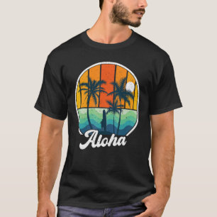 Aloha Hawaii Hawaiian S for Boys Girls Palm Tree S T-Shirt
