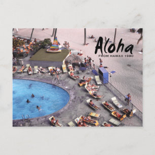 Aloha Hawaii Hawaiian Sunbathers Postkarte