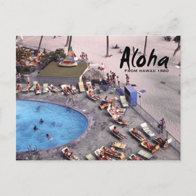 Aloha Hawaii Hawaiian Sunbathers Postkarte (Vorderseite)