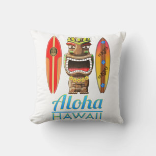 Aloha Hawaii Hawaiian Tiki Surfing Kissen