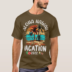 Aloha Hawaii Hawaiian Urlaub 2022 Passende Famil T-Shirt