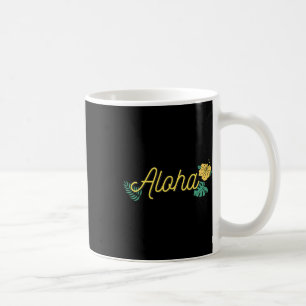 Aloha Hawaii Hawaiianische Insel Tropischer Hibisk Kaffeetasse