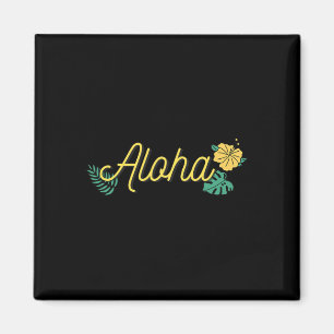Aloha Hawaii Hawaiianische Insel Tropischer Hibisk Magnet