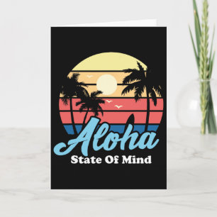 Aloha Hawaii Hawaiianischer Strand Surfer Surfen S Karte