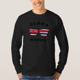 Aloha Hawaii Hi Staat Hawaiian Flag Sonnenbrille V T-Shirt