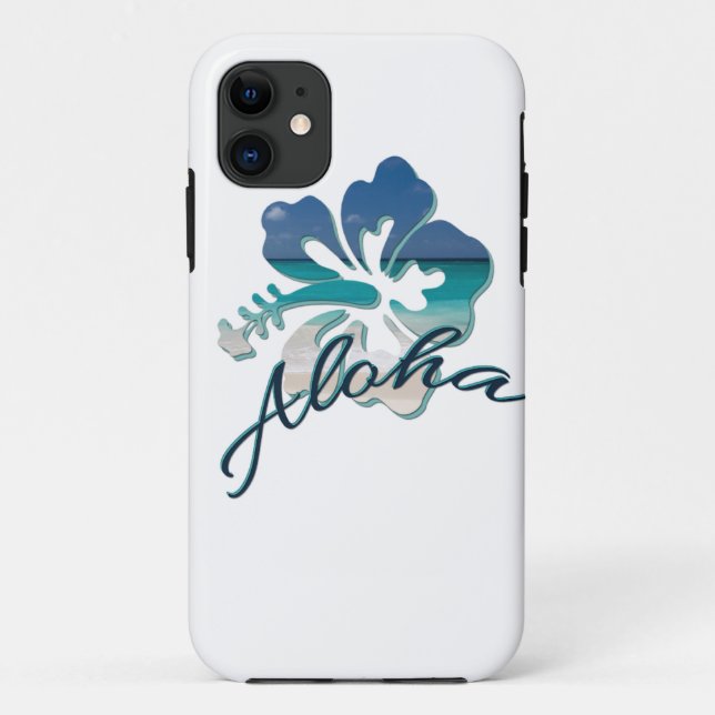 Aloha Hawaii Hibiskus Blume Case-Mate iPhone Hülle (Rückseite)